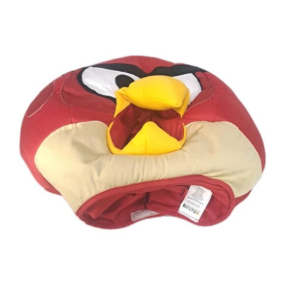 Angry Birds Red Bird Adult Costume Mask PMG 2012 Plush Foam Soft Halloween Large - Picture 5 of 7